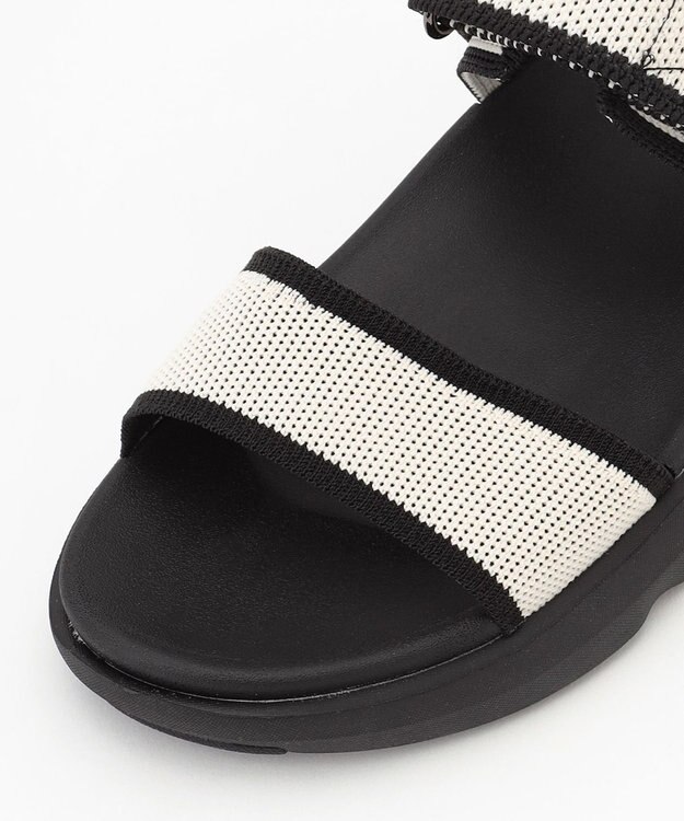 steppi 【洗える/新色登場】スポーツサンダル オフ×ブラック