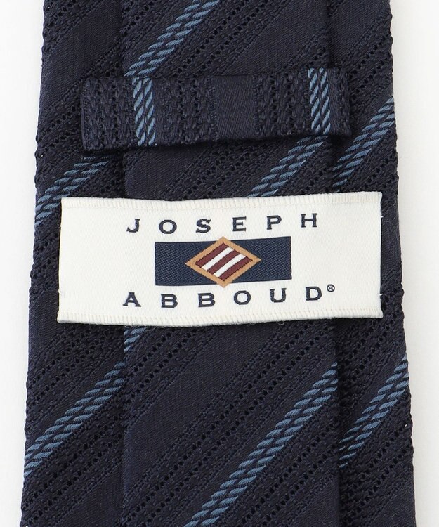 JOSEPH ABBOUD  【日本製】トーナルレジメンタル ネクタイ ネイビー系1
