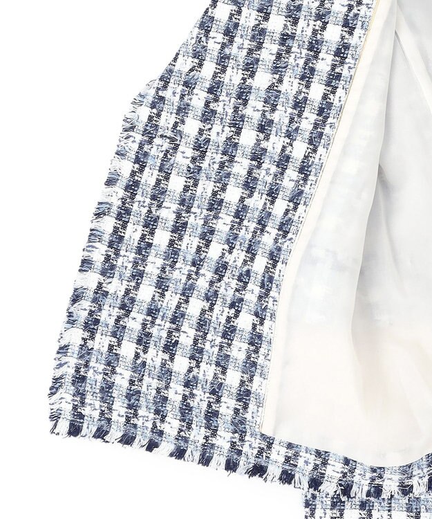 BEIGE， BERYL / ファンシーツイードダブルジャケット Navy Mix