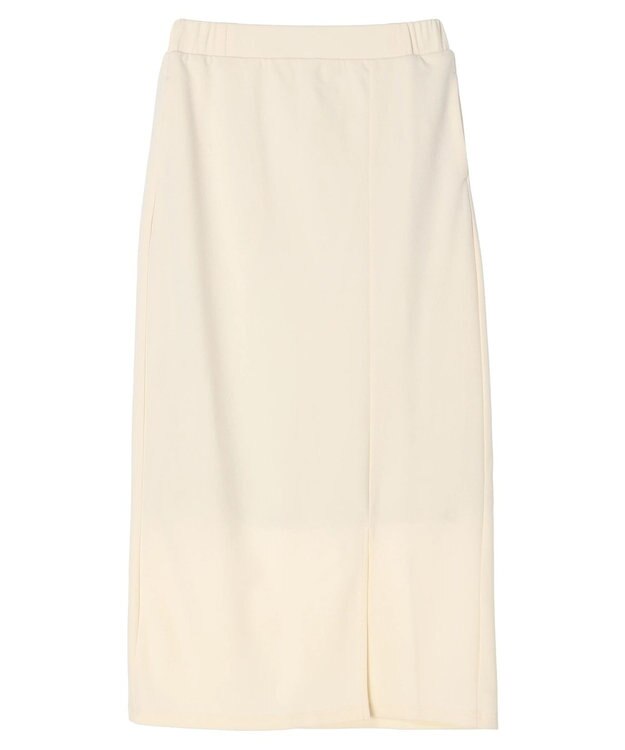 Green Parks カットジョーゼットＩラインスカート Ivory
