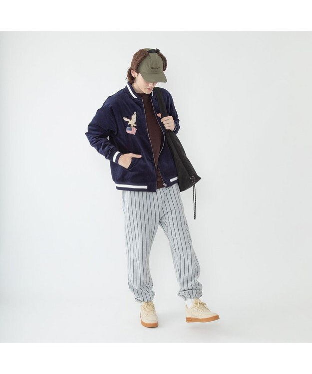 林八百吉商店 Champion　CNタフタアビエイターキャップ カーキ