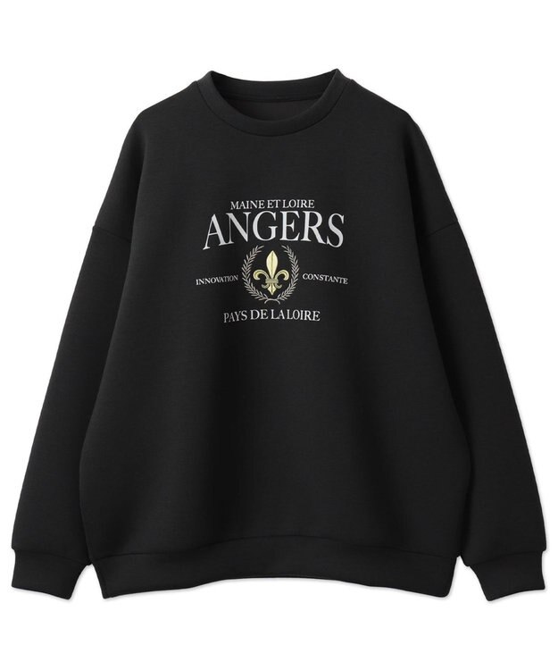 WEGO KEEPWARM　グラフィックプルオーバー ブラック中濃色