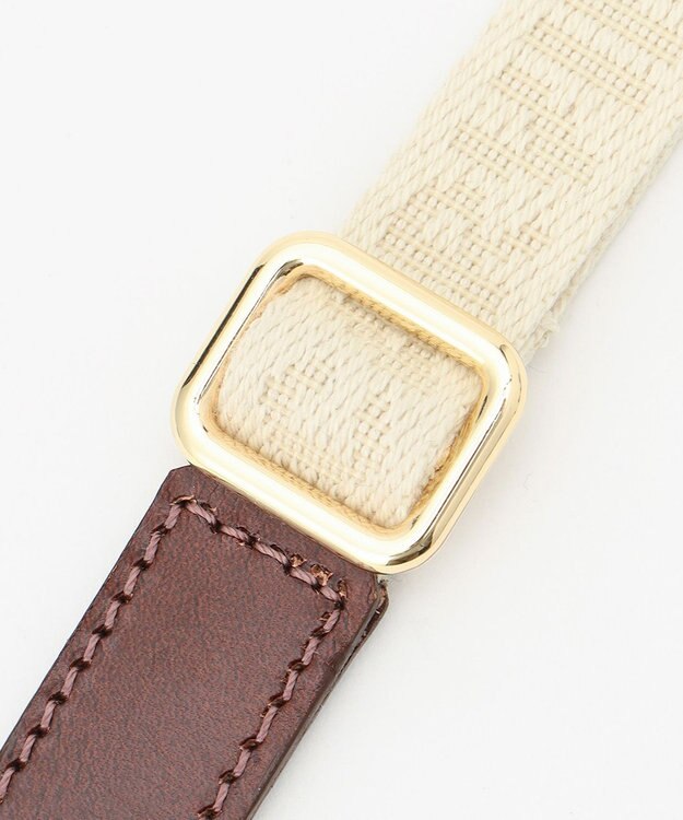 GRACE CONTINENTAL ロゴショルダーストラップ2 ダークブラウン