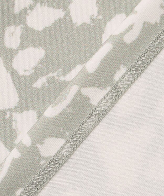 PW CIRCULUS 【WOMEN】【ストレッチ/UVケア】アニマルプリント ロゴ モックネック シャツ ホワイト系5