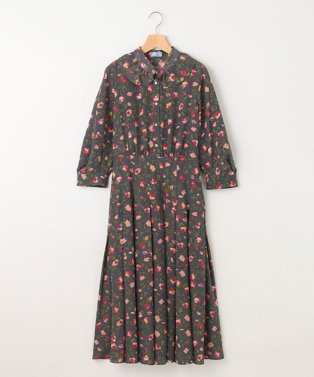 組曲 S カッティングローズプリント ワンピース ピンク系5