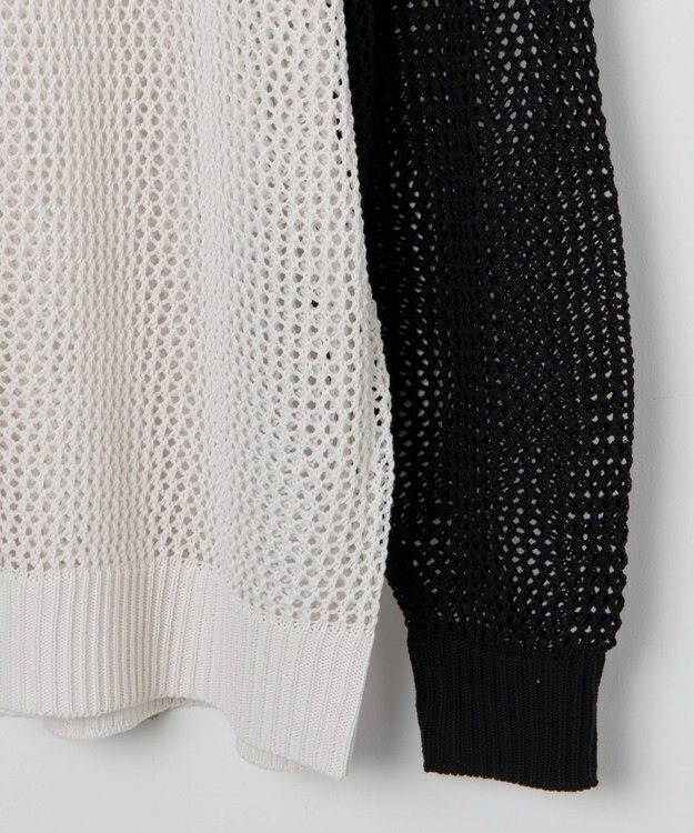 WEGO ラグランメッシュニットプルオーバー 柄2