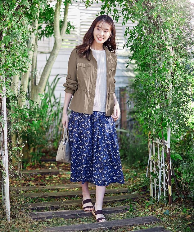 J.PRESS LADIES L 【洗える】コットン地柄 ニット ベージュ