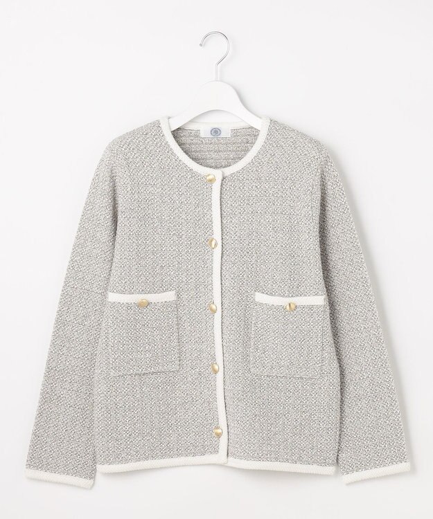 洗える】NEW TWEED ニット ジャケット / J.PRESS LADIES