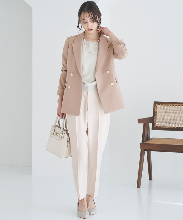 ANY SIS 【WEB・一部店舗限定】褒めらレディテーラード ジャケット ベージュ