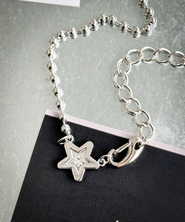 WEGO Lカラビナモチーフネックレス 柄2