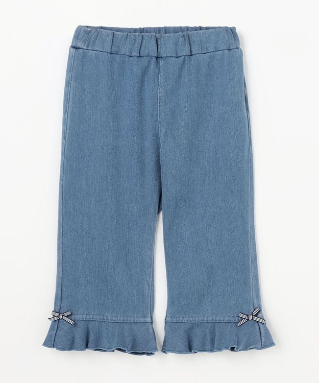 ANY KIDS 【洗濯機可能/接触冷感】ひんやり カットソーパンツ デニム