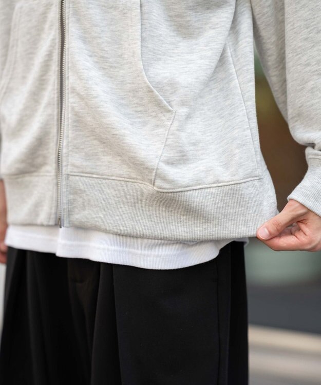 WEGO 【WEB限定/ユニセックス着用ITEM/25年秋冬新作/SMLサイズ展開】別注U.S.POLO ASSN.　ZIPパーカー 杢グレー