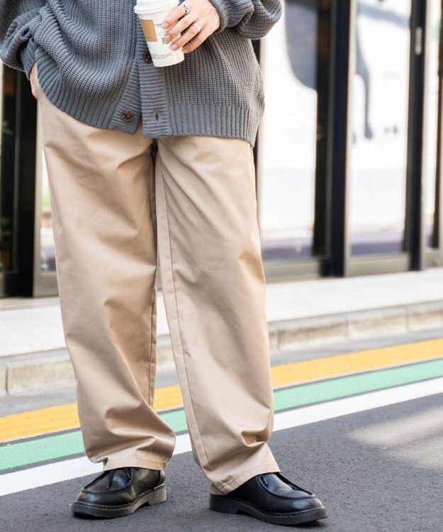 WEGO 【ユニセックス着用ITEM/ウエストゴム/手洗い可】シェフパンツ ベージュその他