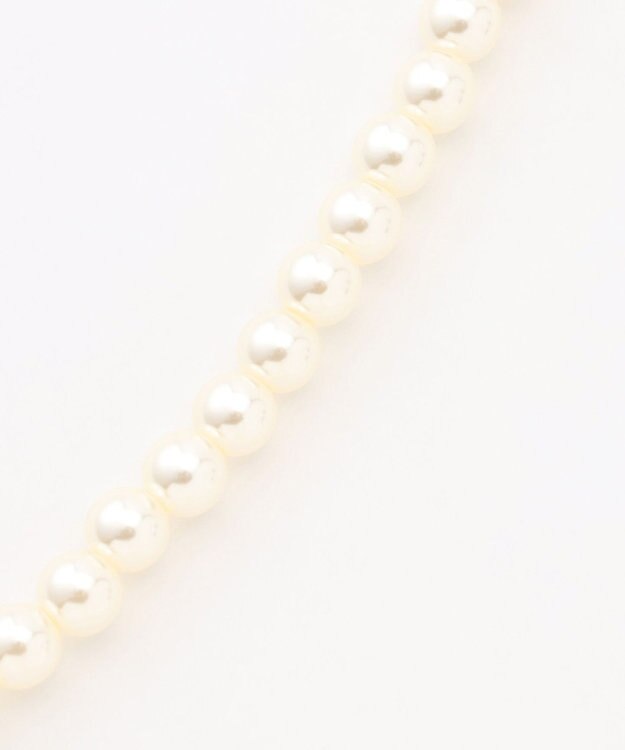 組曲 センターリボンイミテーションパール ネックレス ゴールド系