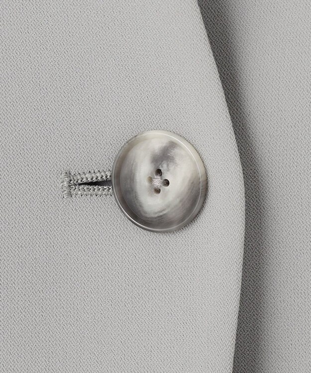 自由区 【XSサイズ～/洗える】ダブルフェイススーティング ノーカラージャケット セージ