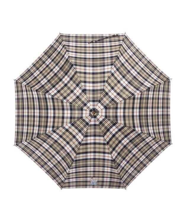 MOONBAT 【雨傘】POLO RALPH LAUREN（ポロ ラルフローレン）チェック ポロベア ワンポイント 長傘 ベージュ