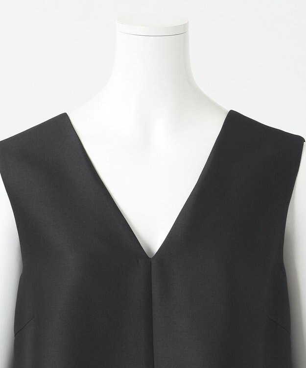 23区 【エステータ】ウールシルクツイル ワンピース ブラック系