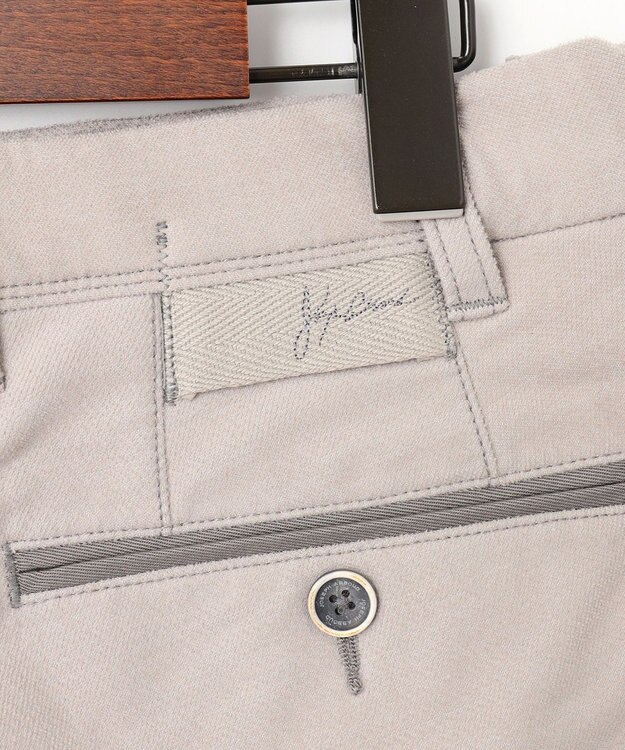 JOSEPH ABBOUD 【ウエストも伸びる！/2WAYストレッチ/暖かい/オーガニック】オーガニックコットン ウオーム パンツ ライトグレー系