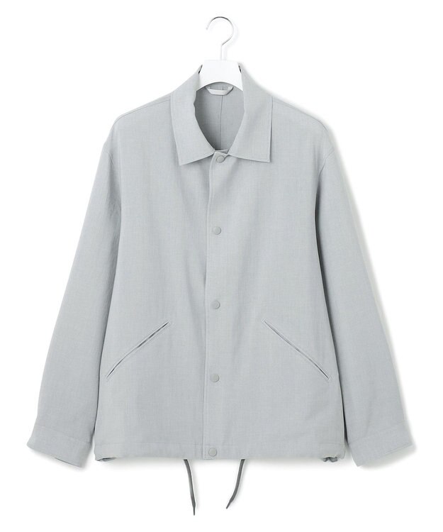 J.PRESS YORK STREET 【UNISEX】リネンライク コーチジャケット ライトグレー系
