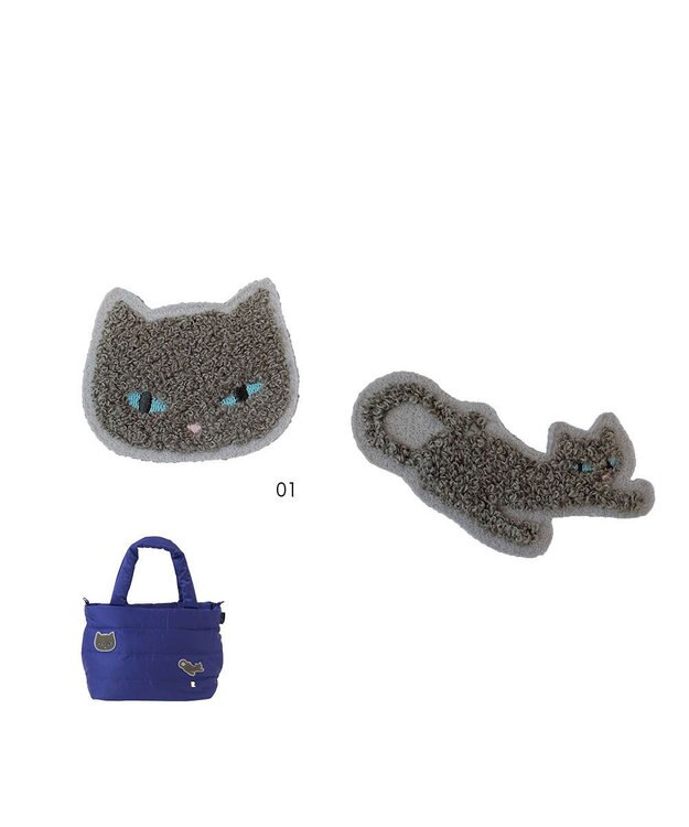 ROOTOTE 9065【ネコアップリケ付き】/ LT.フェザールーデリ.キャット-21 01：ラピスラズリ