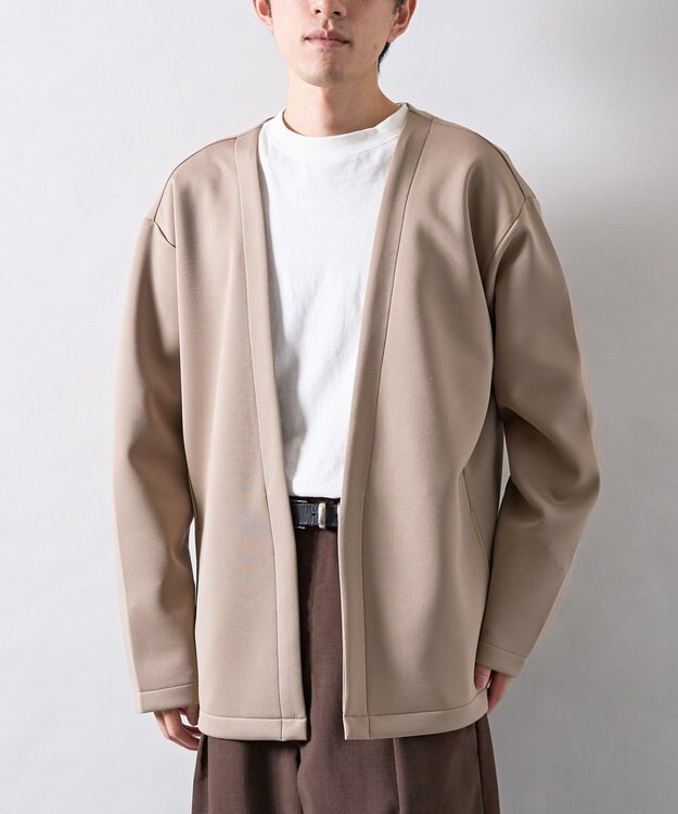 CRAFT STANDARD BOUTIQUE ボタンレスカットカーディガン Dark Beige
