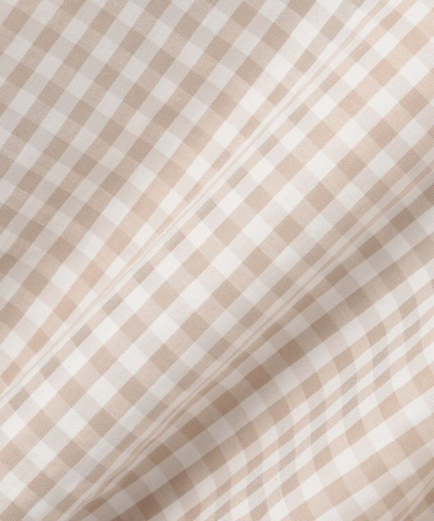 組曲 KIDS 【100㎝】ギンガムドッキング  ワンピース ベージュ系3