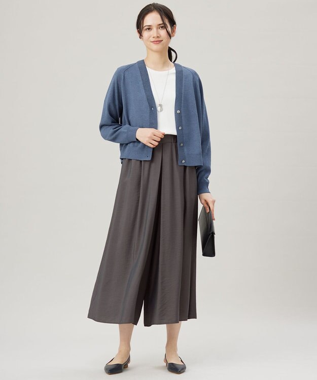 自由区 L 【ドラマ「明日はもっと いい日になる」着用】ソフトリブ Tシャツ オフ