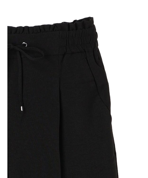 earth music&ecology リネンライクワイドパンツ Black