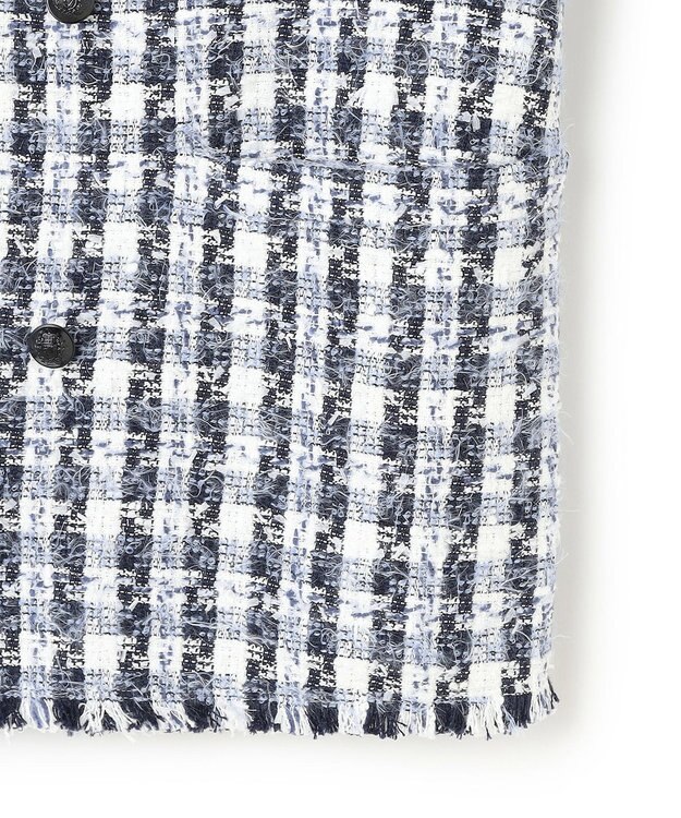 BEIGE， BERYL / ファンシーツイードダブルジャケット Navy Mix