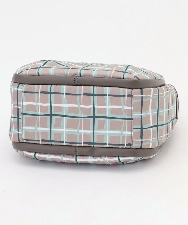 Y'SACCS ドローイングチェックショルダーバッグ グレージュ