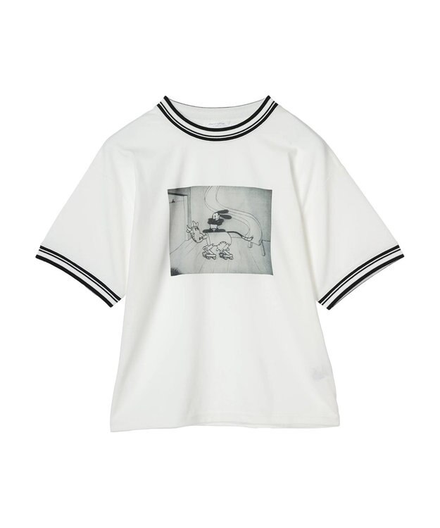 Green Parks オズワルド／ラインフォト半袖ＴＥＥ Off White