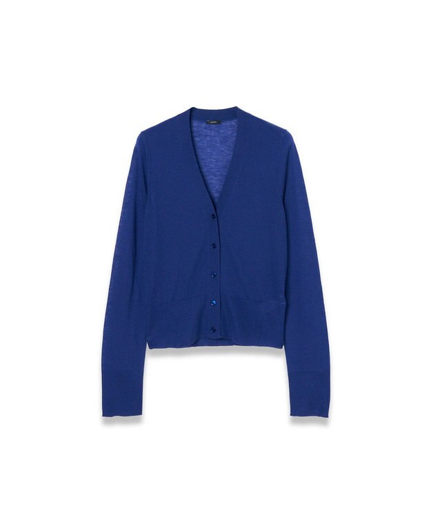 JOSEPH 【洗える】キャッシュエアー　Vネックカーディガン Cobalt
