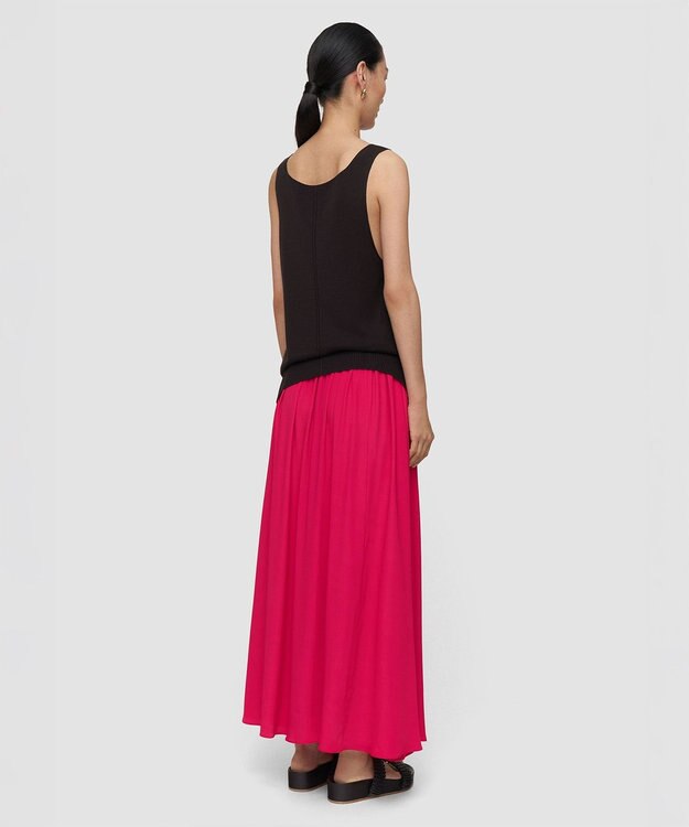 JOSEPH シルクブレンドクレープ　スカート Fuchsia