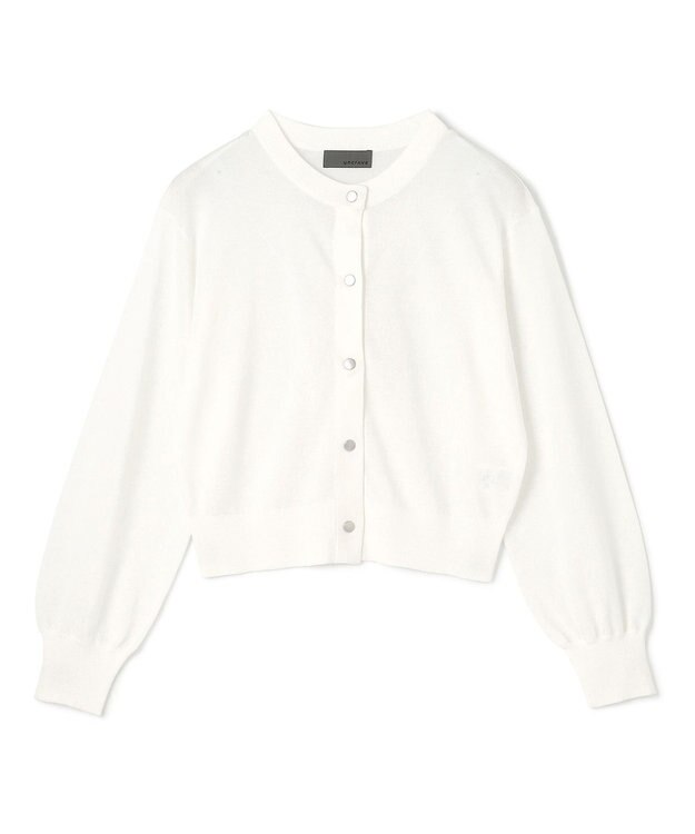 uncrave 【手洗い可】シアー ニットカーディガン（uncrave STANDARD） オフ