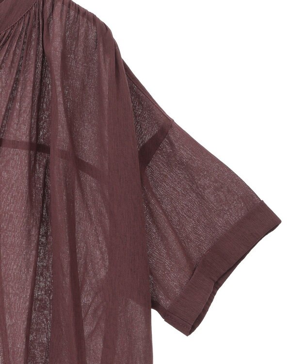 CRAFT STANDARD BOUTIQUE ヴィンテージボイルタイ付ブラウス Brown