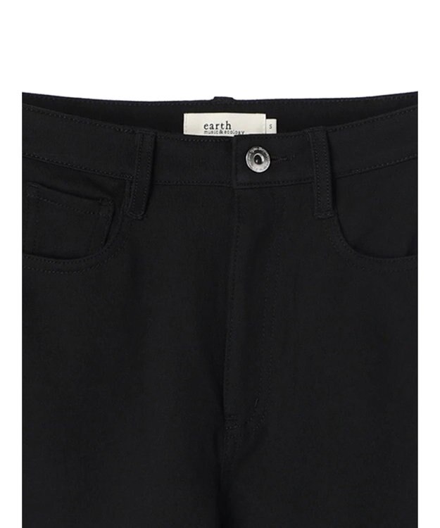 earth music&ecology 裏起毛スキニーパンツ Black