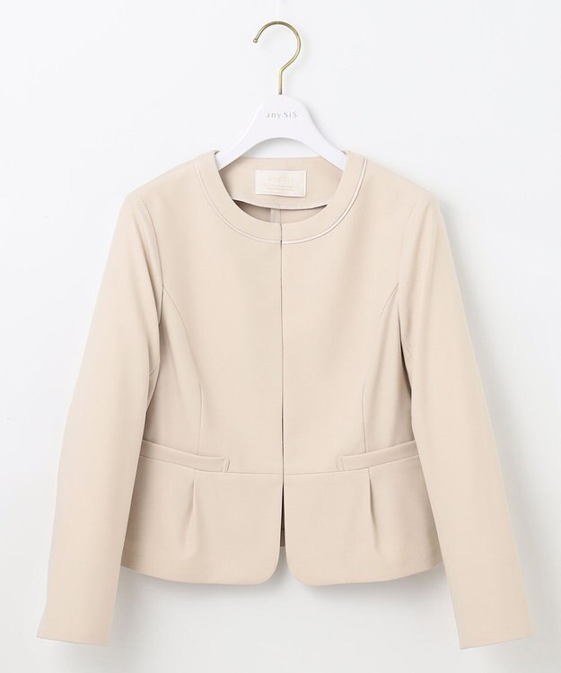 ANY SIS S 【低身長企画】ライトドビー ジャケット ベージュ