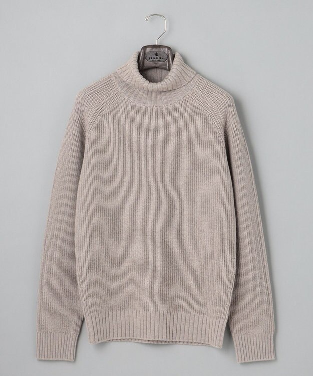 GOTAIRIKU ミドルゲージ＿畦編みタートル ベージュ系