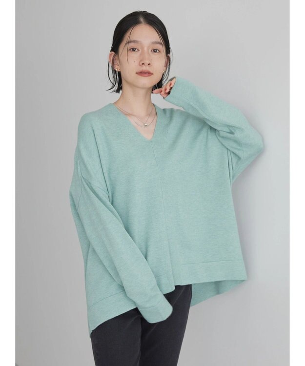 AMERICAN HOLIC バイパチＶネックニットプルオーバー Mint