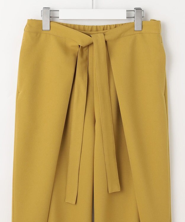 自由区 S 【カタログ掲載】Peソフトツイルラップワイド パンツ マスタード