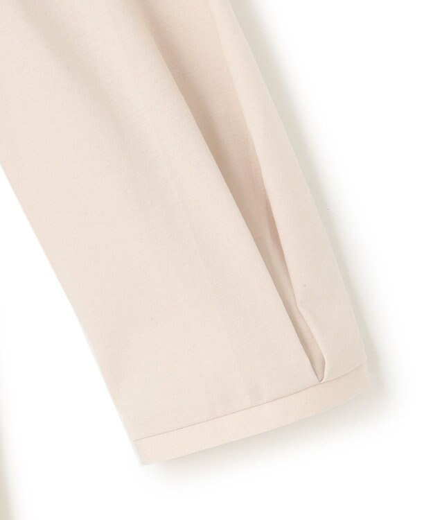 23区 S 【洗える】ブラウスライクジャージー タックディテール カットソー ライトグレー系