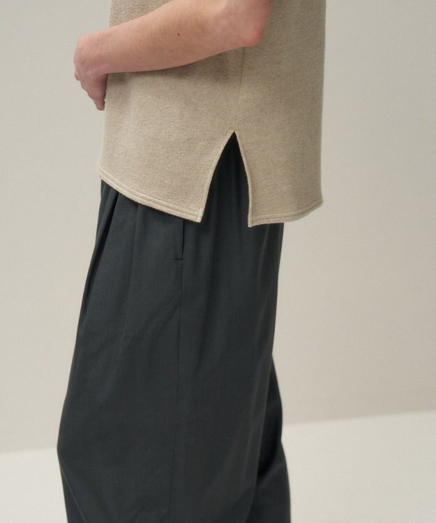 ATON LINEN JERSEY | ポロタンクトップ RAW LINEN
