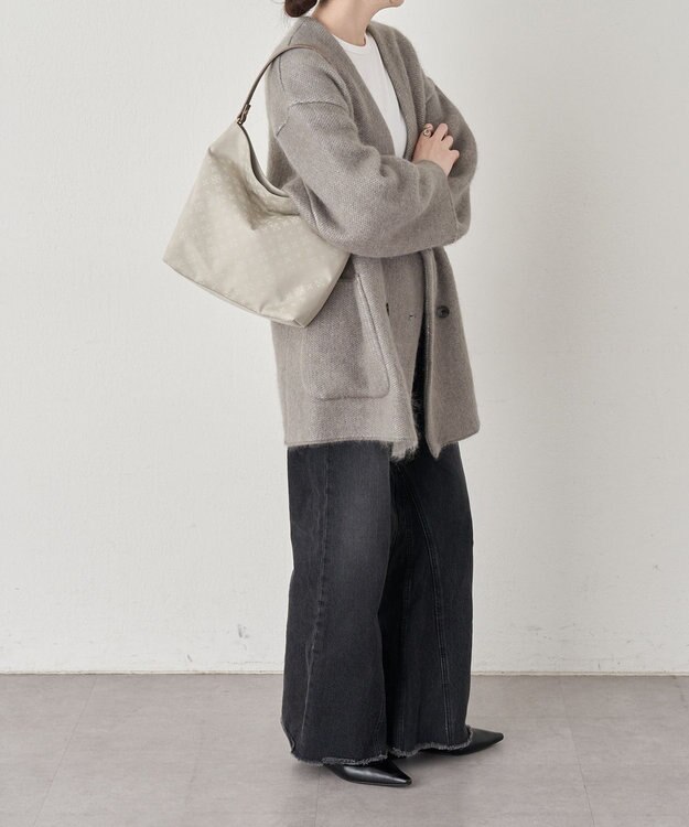 russet  ナイロンジャガード2WAYショルダーバッグ(CE-1693) Ecru