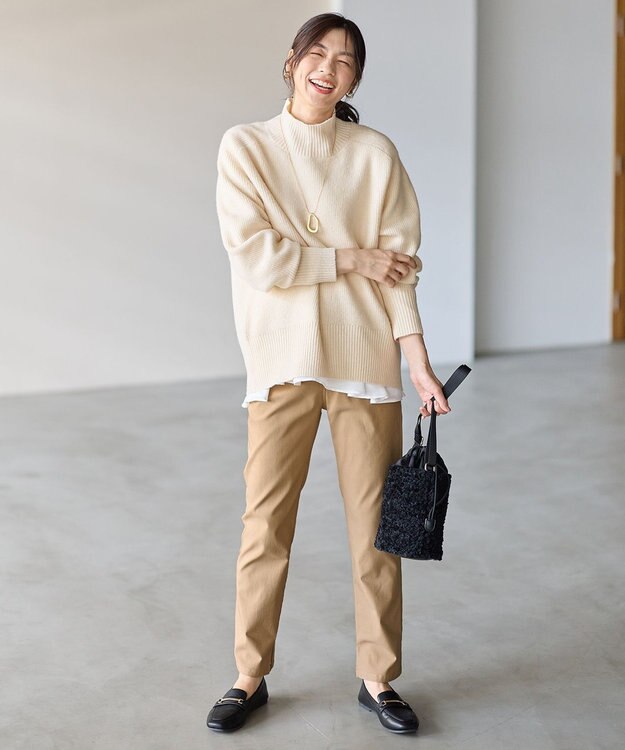 ANY 【LEE掲載】ハイネックウィンターニット エクリュ