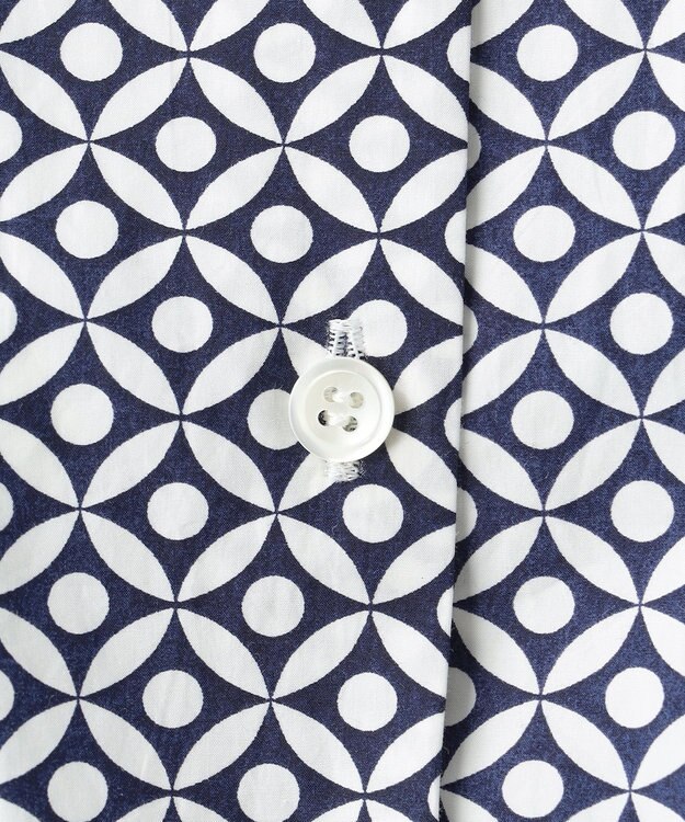 23区 L 【R(アール)】ジオメトリックペイズリープリント ワンピース ジオメトリックネイビー