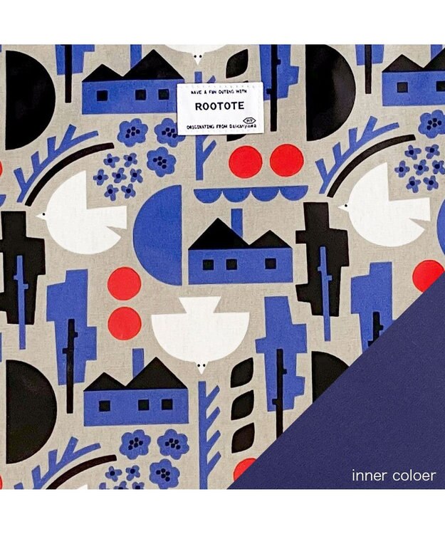 ROOTOTE 3612【ラミネート加工】EU.ラウンド.ラミネート-U 01：バード