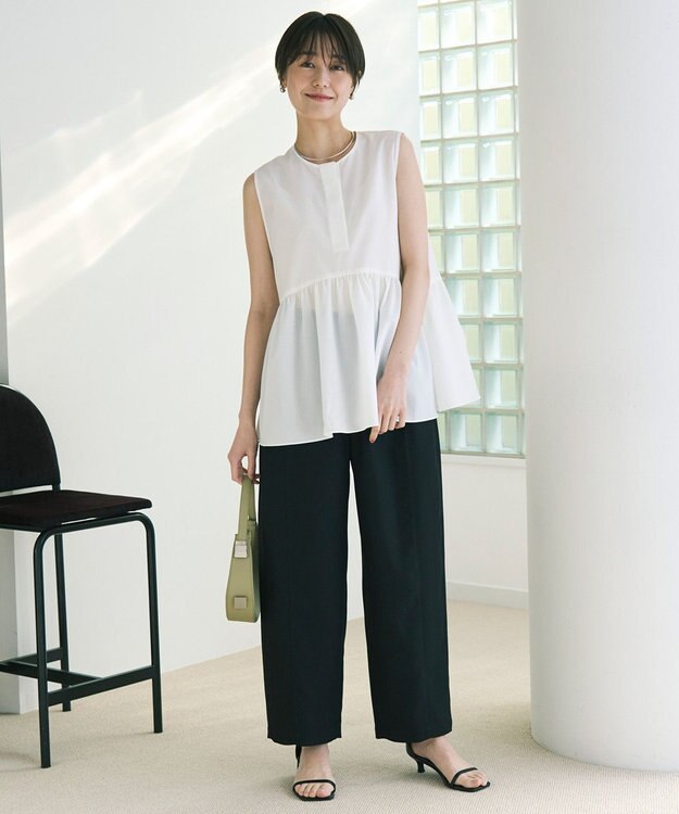 UNFILO BREEZEMOVE ペプラムブラウス オフ