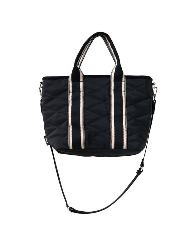 FOLNA RD ダイヤキルティング 2WAYトートバッグ ブラック