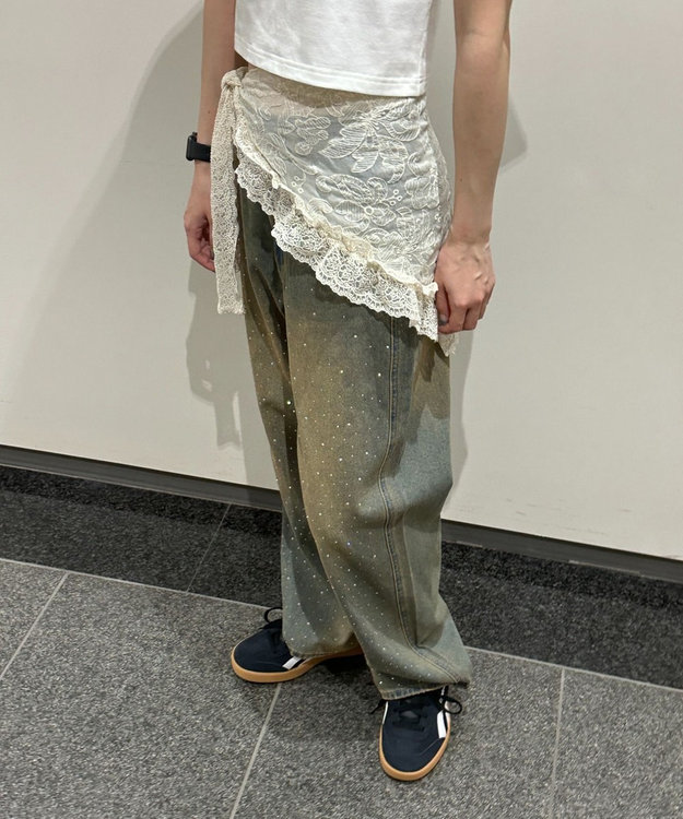 WEGO マルチレースラップスカート ホワイトアイボリー