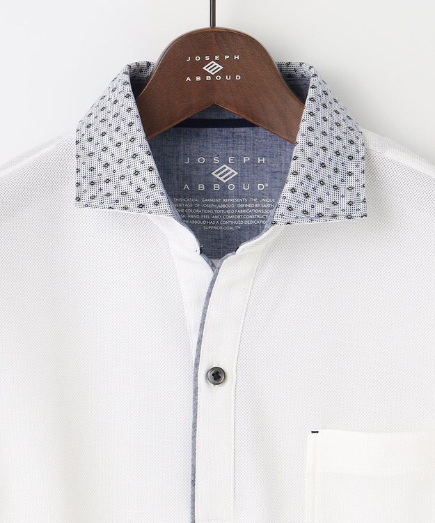 JOSEPH ABBOUD 【カラー豊富】人気！オーガニックコットン使用 ダディポロシャツ ホワイト系